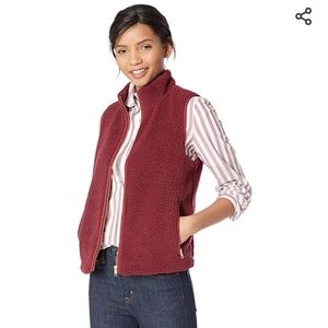 J Crew Mercantile Faux-Sherpa Fleece Vest